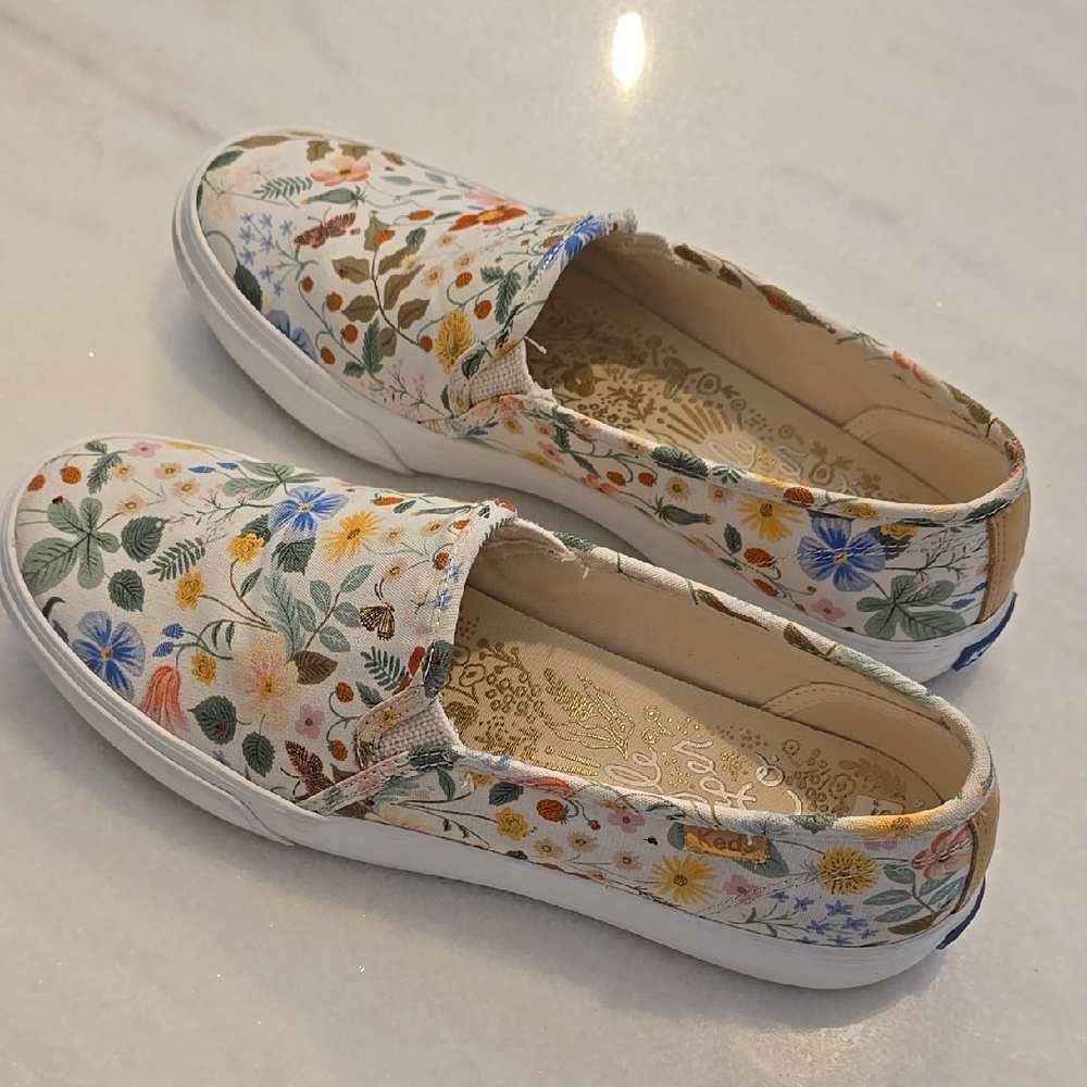 Floral Slip-On Sneakers